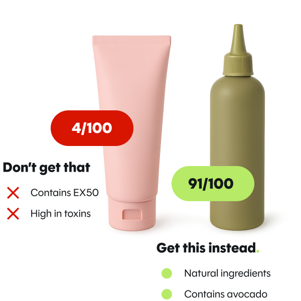 Healthy vs unhealthy product comparison